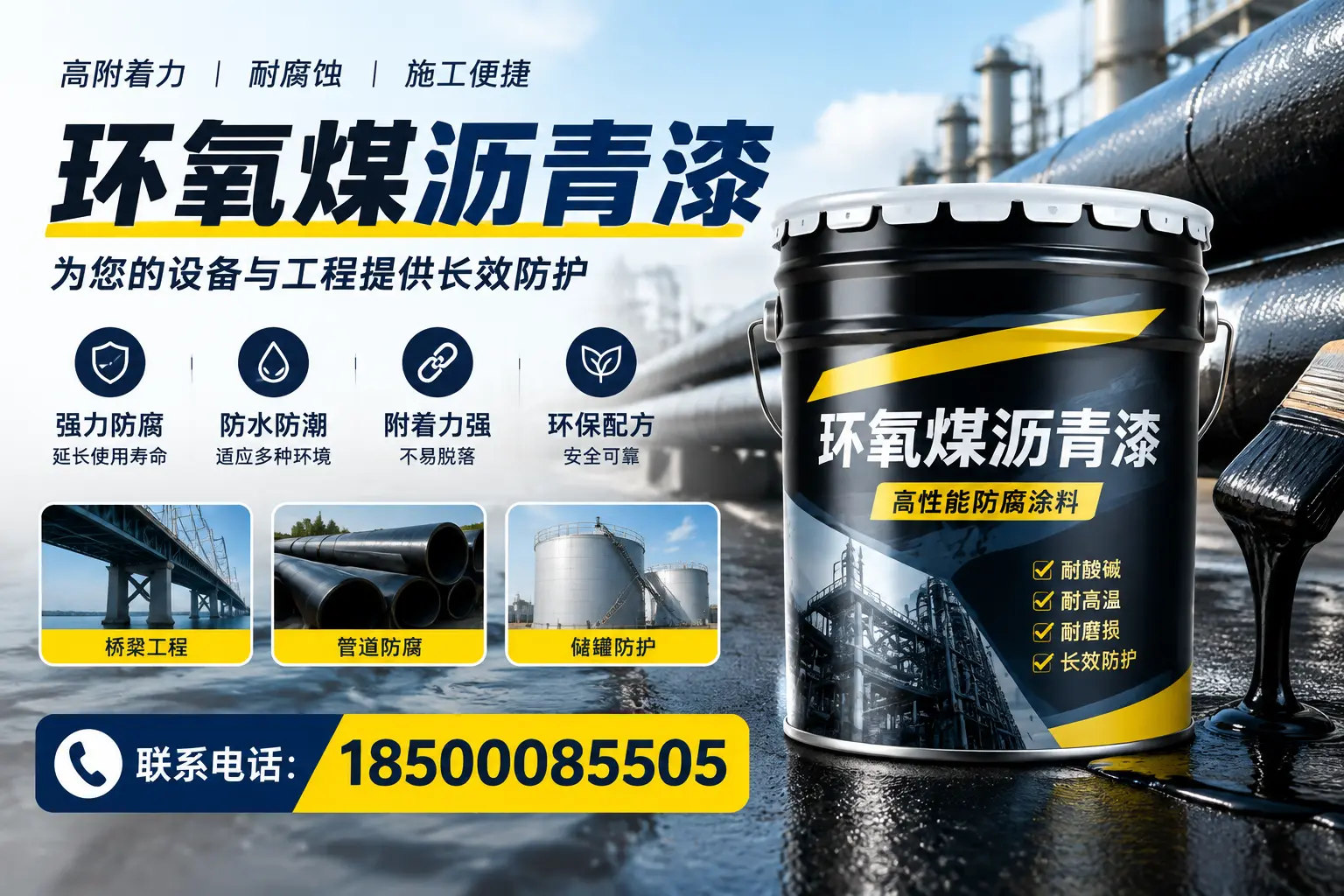 环氧煤沥青漆与其他涂料的对比分析,助力西宁企业决策